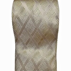 2/$30 FRATELLI Neutral Woven Handmade Italian Silk Tie